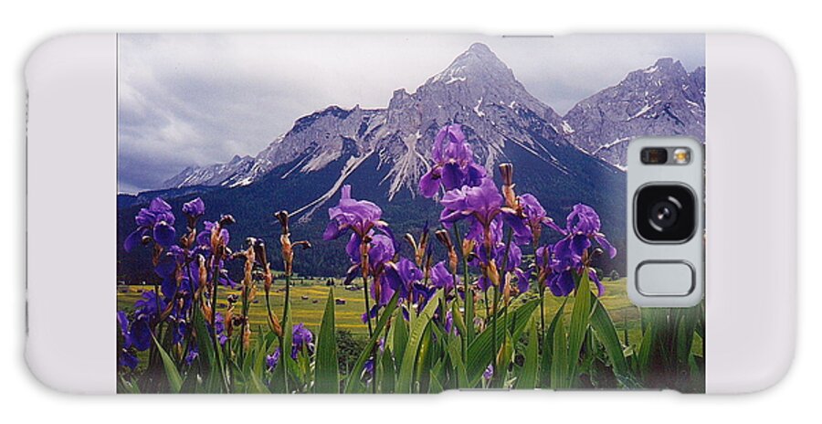Iris Galaxy Case featuring the photograph Irises in Austria by Pat Moore