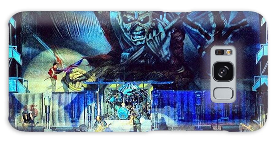 Iphoneonly Galaxy Case featuring the photograph Iron Maiden Live #concert Singapore by Manan Din