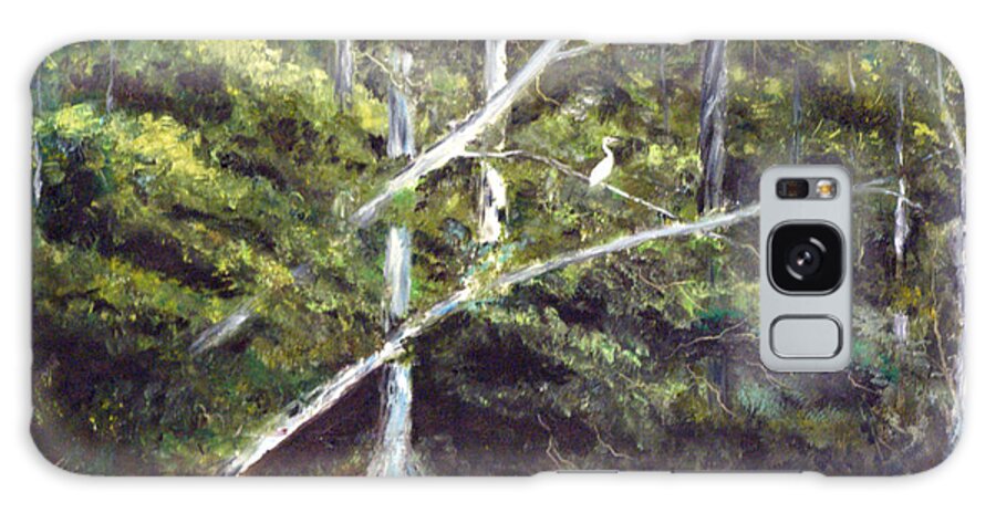 Jackson Bluff Galaxy Case featuring the painting Jackson Bluff on the Waccamaw River by Phil Burton