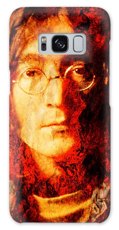 John Lennon Galaxy Case featuring the photograph Lennon by J U A N - O A X A C A