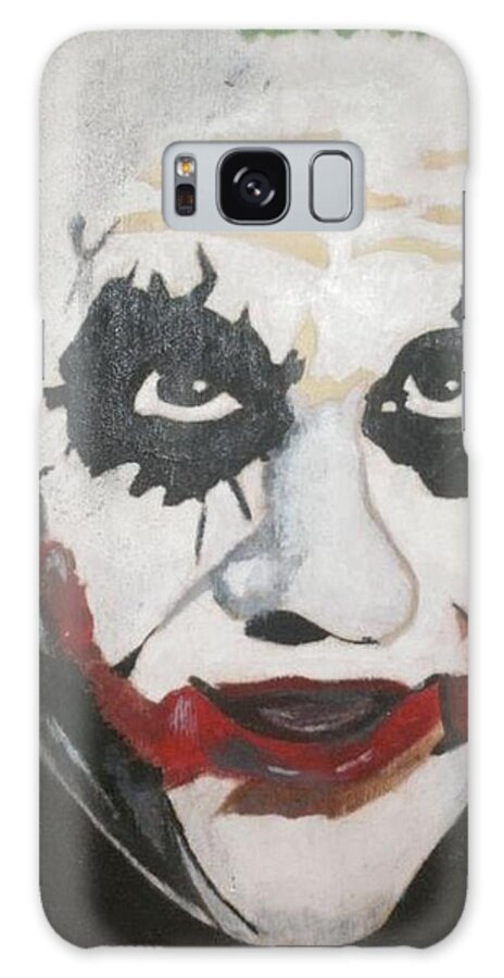 Joker Galaxy Case featuring the painting Joker by Samantha Lusby