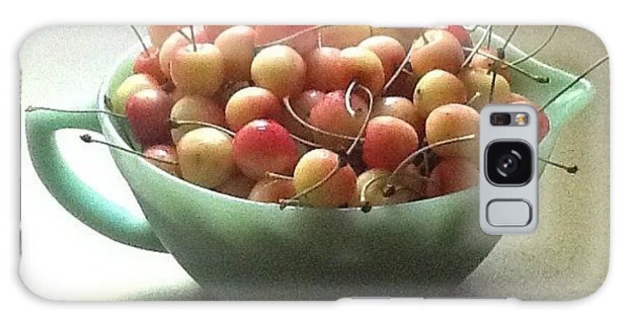 Still Life Galaxy Case featuring the photograph Just A Bowl Of Cherries by Kim Still