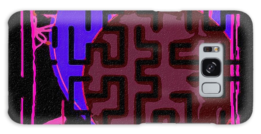 Ebsq Galaxy Case featuring the digital art Kabuki Maze by Dee Flouton