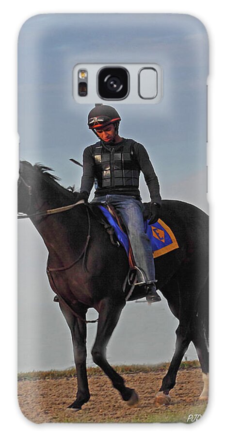 Thorougbred Race Horse Galaxy Case featuring the photograph Knight Jockey by PJQandFriends Photography