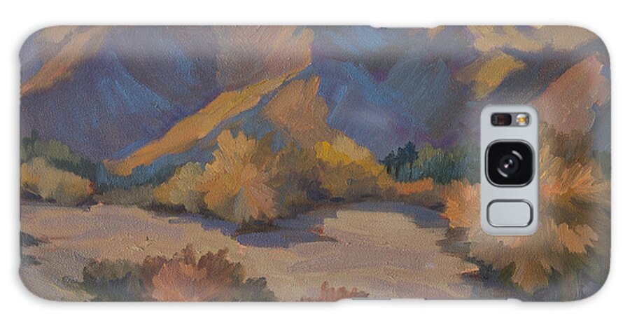 Late Afternoon Light Galaxy Case featuring the painting Late Afternoon Light in La Quinta Cove by Diane McClary