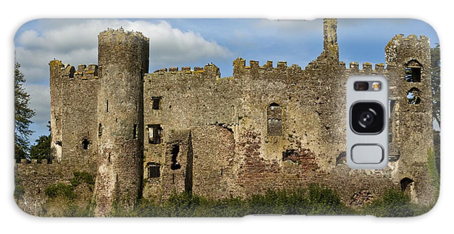 Laugharne Castle Galaxy Case featuring the photograph Laugharne Castle by Steve Purnell
