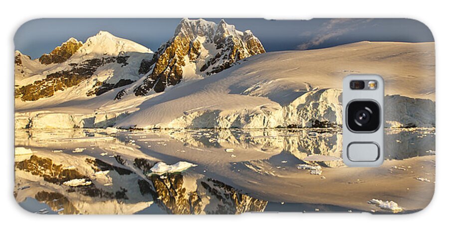 00451380 Galaxy Case featuring the photograph Lemaire Channel At Sunset Antarctic by Colin Monteath