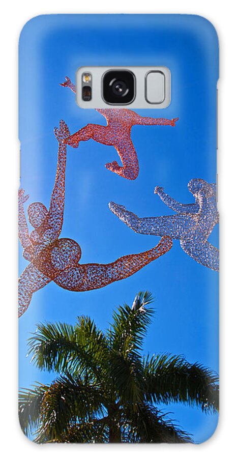 Blue Galaxy Case featuring the photograph Light as a Feather by CM Stonebridge