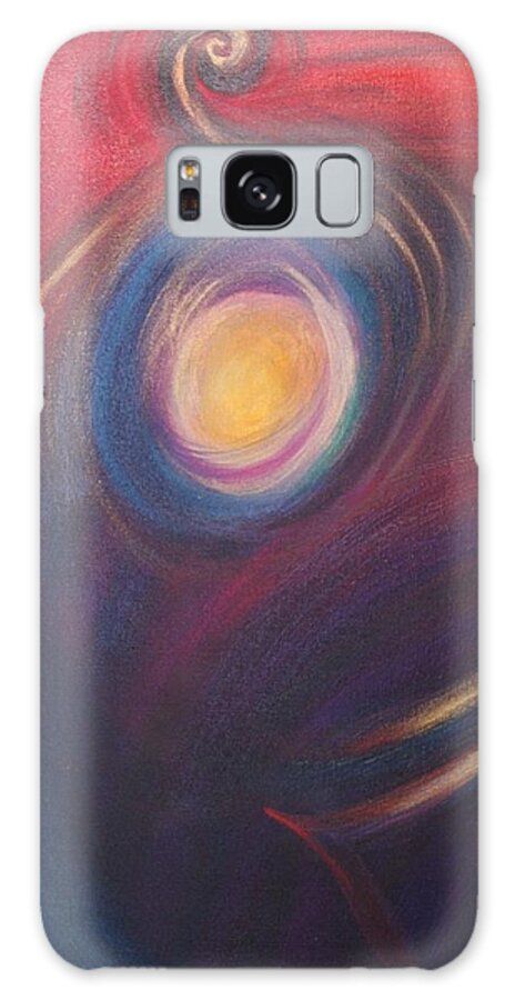 Contemporary Canvas Prints Galaxy Case featuring the painting Light Portal by Reina Cottier