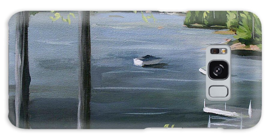 Squam Lake Galaxy S8 Case featuring the painting Little Squam in June by Nancy Griswold