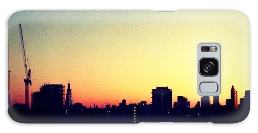  Galaxy Case featuring the photograph London Skyline At Dusk by Tom Gibby