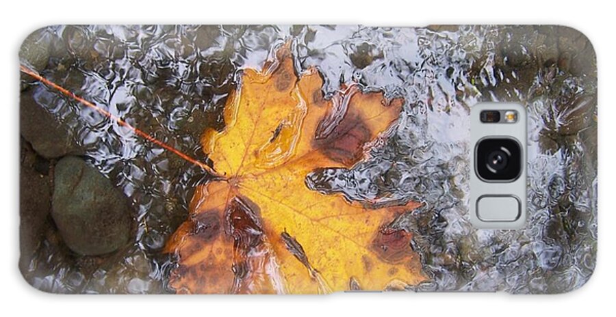 Maple Leaf Galaxy Case featuring the photograph Maple Leaf Reflection 2 by Peter Mooyman
