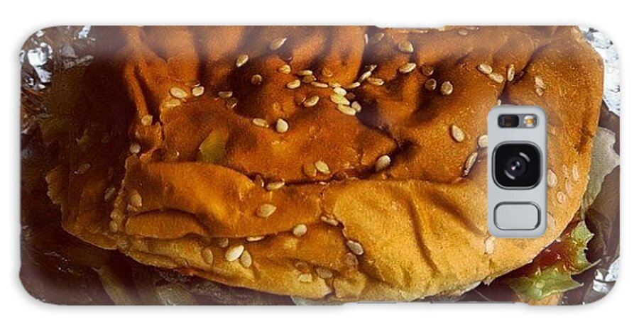 Hamburger Galaxy Case featuring the photograph Meat. #hamburger #burger #picoftheday by Craig Kempf