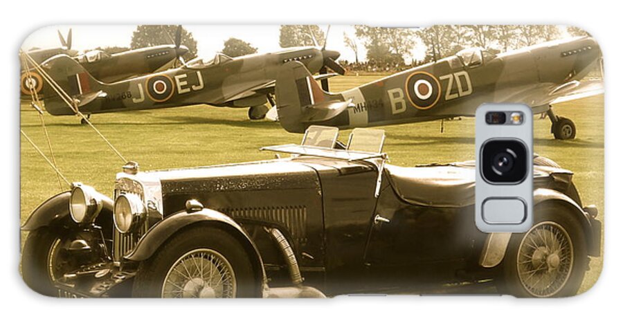 Mg Galaxy Case featuring the photograph MG and Spitfires by John Colley