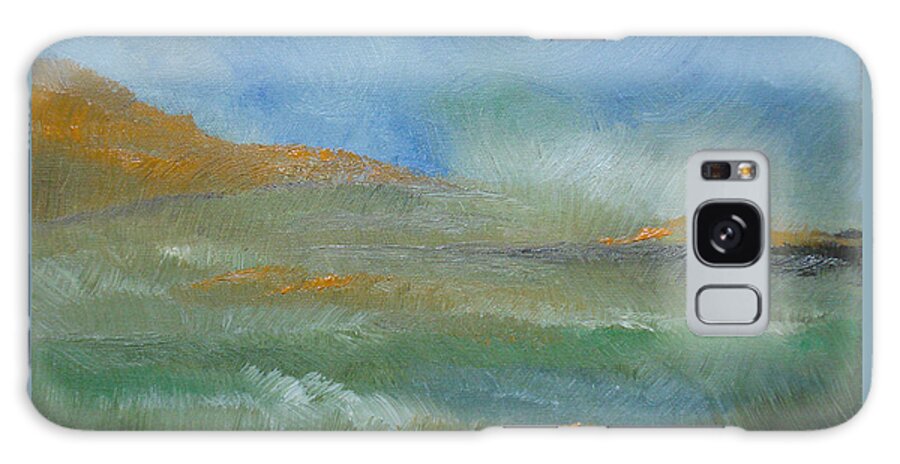 Landscape Galaxy Case featuring the painting Misty Morning by Judith Rhue
