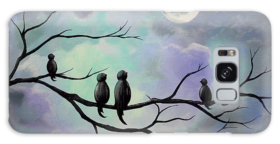 Birds Galaxy Case featuring the painting Moonlight Sonata by Stacey Zimmerman
