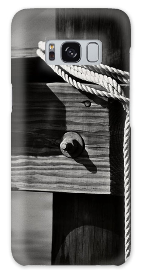 Black And White Galaxy Case featuring the photograph Mooring by Rebecca Sherman