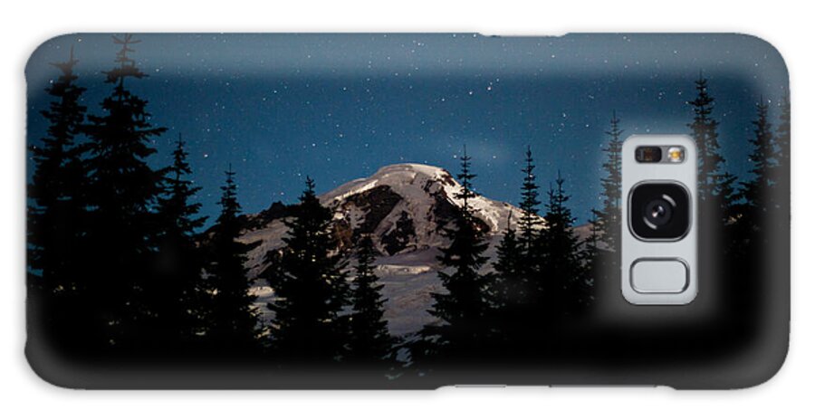 Mount Baker Galaxy Case featuring the photograph Mount Baker Starry Night by Mike Reid