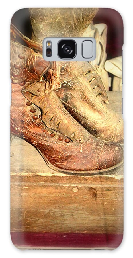 High Button Shoes Galaxy Case featuring the photograph My Lady by Diane montana Jansson