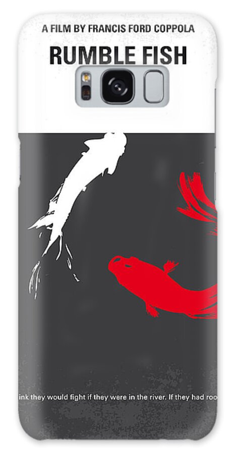Rumble Fish Galaxy Case featuring the digital art No073 My Rumble fish minimal movie poster by Chungkong Art