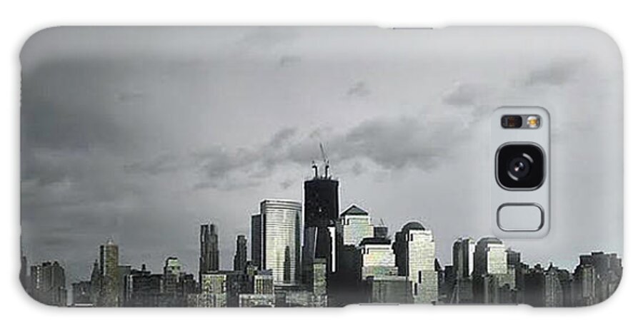 Nyc Galaxy Case featuring the photograph 'NYC in Hurricane Irene Sky' by PJQandFriends Photography