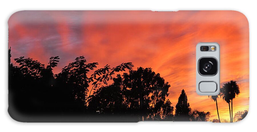 Sunset Galaxy S8 Case featuring the photograph October Sunset 10 by Helaine Cummins