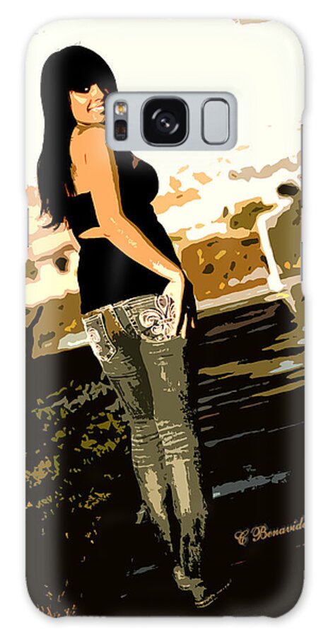 Female Galaxy S8 Case featuring the photograph On a Walk by Charles Benavidez
