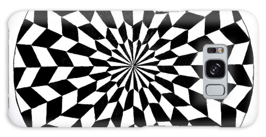 Optical Illusion Galaxy S8 Case featuring the painting Opt Art 5 by Christina A Pacillo