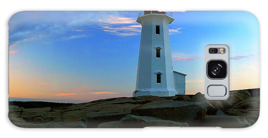 Peggy's Cove Galaxy Case featuring the photograph Peggy's Cove Lighthouse at Sunrise by Rick Berk
