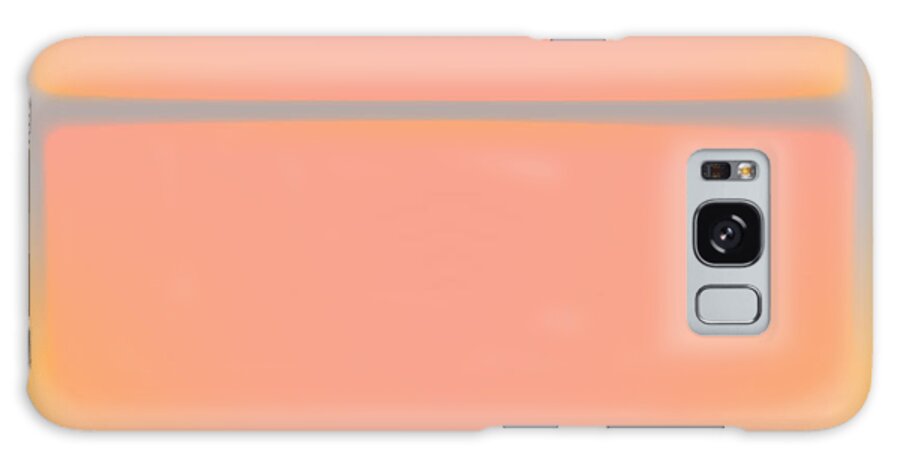 Pink Galaxy Case featuring the painting Pink Yellow and Grey by Gary Grayson