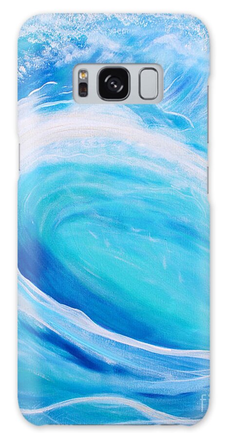 Wave Galaxy Case featuring the painting Pipeline by Stacey Zimmerman