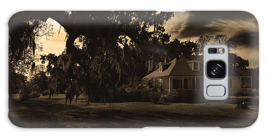 Sepia Galaxy Case featuring the photograph Plantation House by Maggy Marsh