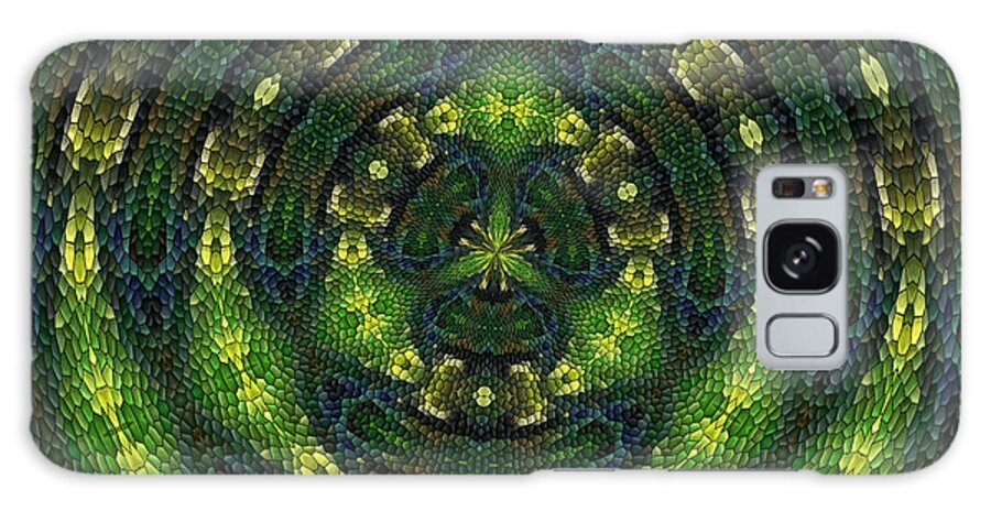 Green Galaxy Case featuring the digital art Pond Perfect by Alec Drake
