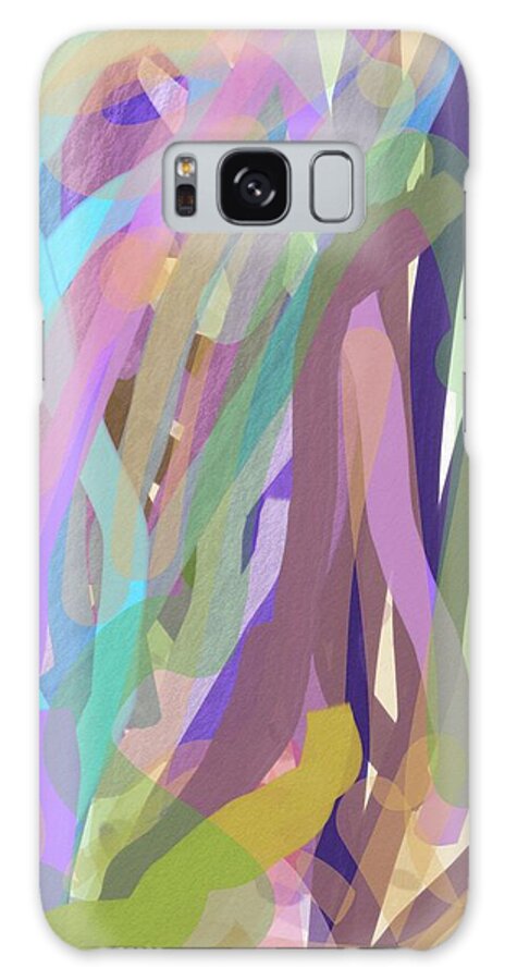 Abstract Galaxy Case featuring the painting Procession by Naomi Jacobs