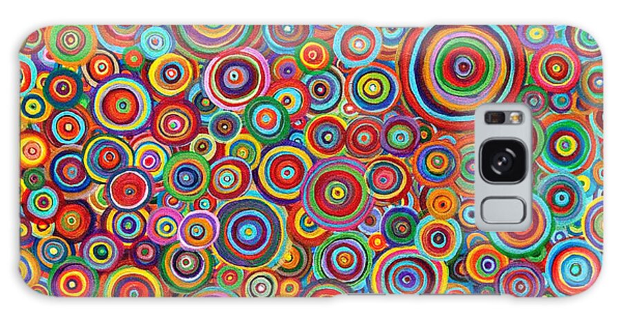 Living Cells Galaxy Case featuring the painting Psychedelic Bubbles by Manami Lingerfelt