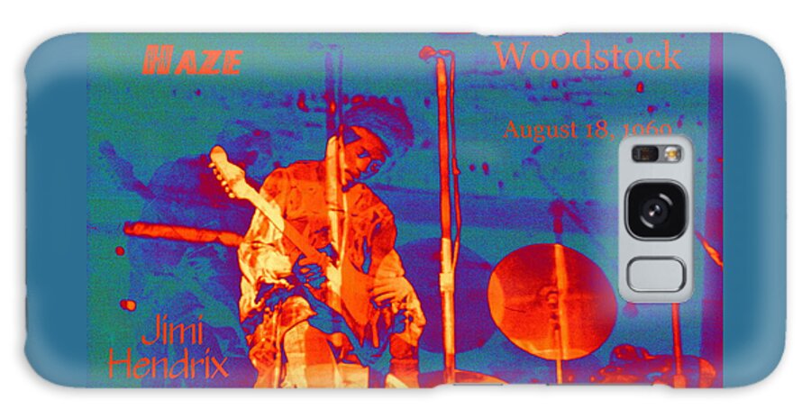 Jimi Hendrix Galaxy Case featuring the digital art Purple Haze by Larry Beat