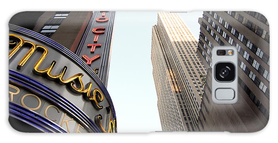 New York City Galaxy Case featuring the photograph Radio City Music Hall by Michael Dorn