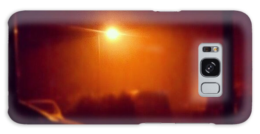  Galaxy Case featuring the photograph Rain Looks Orange In The Street Lights by Jack Powell