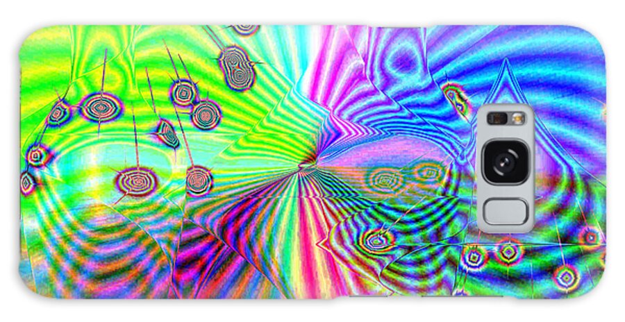 Rainbow Galaxy Case featuring the digital art Rainbow Of Time by Joyce Dickens