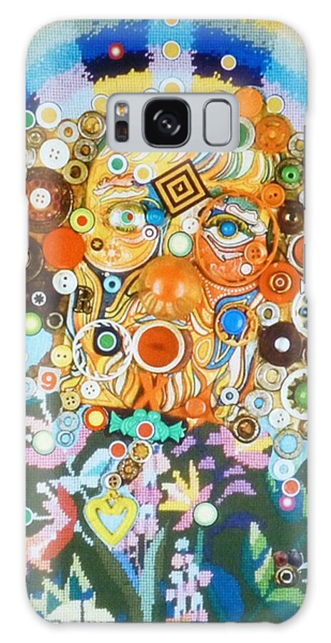 Self Taught Galaxy S8 Case featuring the mixed media RainBow Man by Douglas Fromm