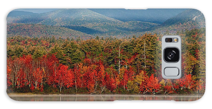 Trees Galaxy Case featuring the photograph Red Autumn Reflections by Nancy De Flon