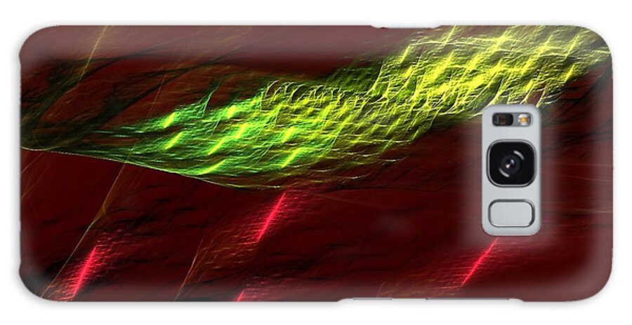 Abstract Galaxy Case featuring the digital art Red Highlights by Greg Moores