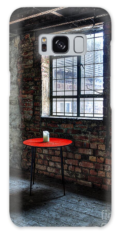 Abandoned Galaxy Case featuring the photograph Red table by Steev Stamford