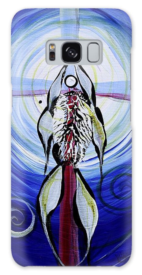 Fish Galaxy Case featuring the painting Reflection of Faith 17 Before by J Vincent Scarpace