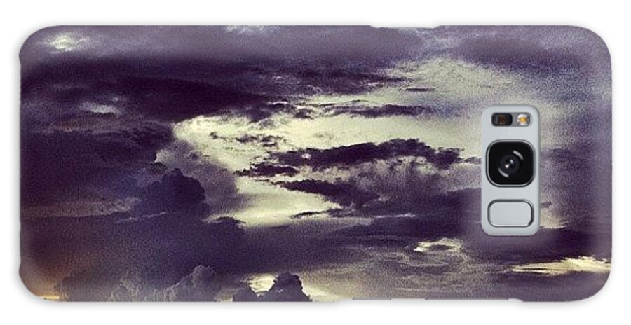 Drama Galaxy Case featuring the photograph Riders Of The Storm #sky #clouds #drama by Maura Aranda
