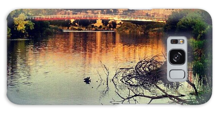 Bridge Galaxy Case featuring the photograph Rio Tajo con Toledo al fondo by Javier Moreno 