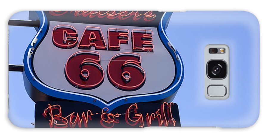 Wurlitzer Galaxy S8 Case featuring the photograph Route 66 Sign Cruisers Cafe by Bob Christopher