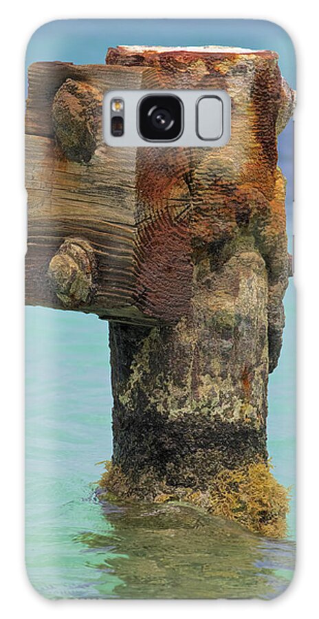 Aruba Galaxy S8 Case featuring the photograph Rusted Dock Pier of the Caribbean IV by David Letts