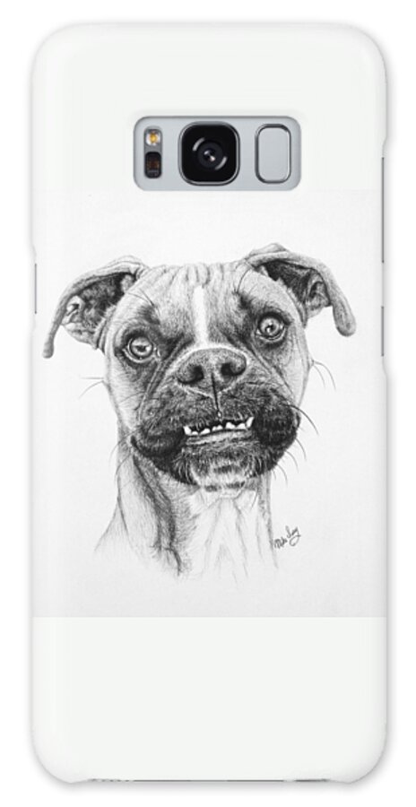 Dog Galaxy Case featuring the drawing Scout by Mike Ivey