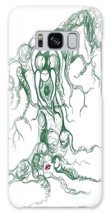 Tree Galaxy Case featuring the drawing Seattle Green Lake Tree by Carol Rashawnna Williams